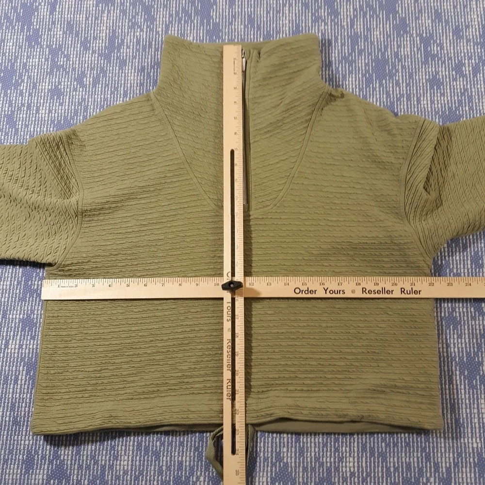 Lululemon Sweater Womens XS / S Green Pullover 1/4 Zip Oversized Relaxed Fit